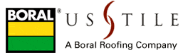 Boral US Tile logo featuring the Boral name in a black box with green and yellow stripes, alongside 